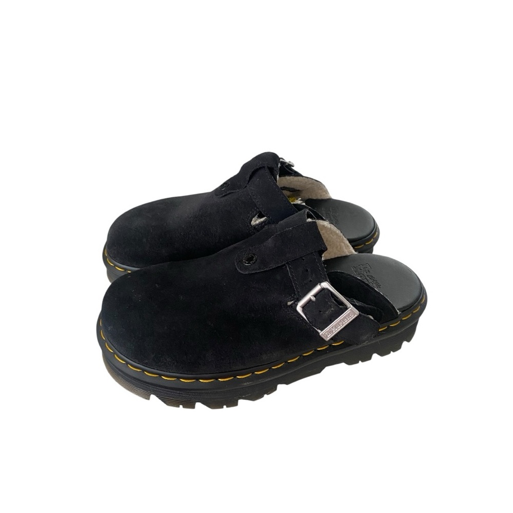DR. Marten's Zebzag Suede Slingback Platform Mule I Size: 10 - Picture 4 of 9